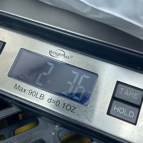 Lands End Mens Blue Denim Jeans Flannel Lined Relaxed Fit Size L hemmed 6072 - Picture 10 of 11